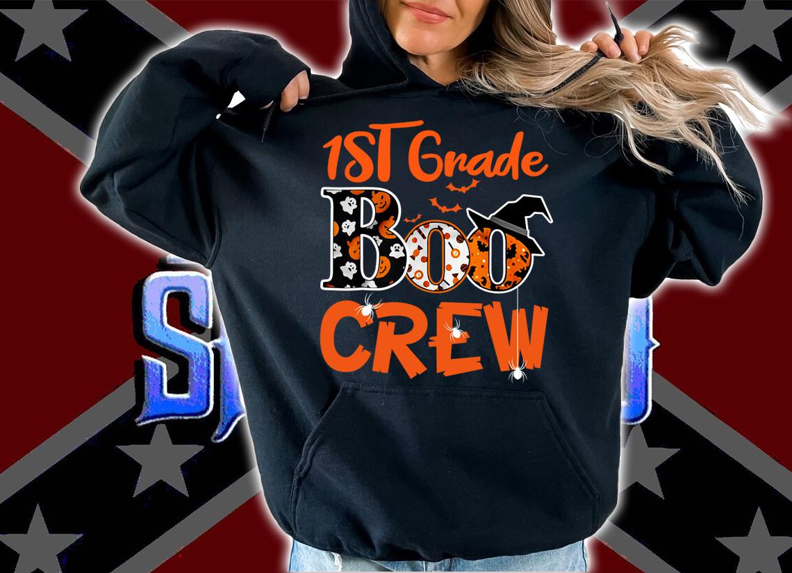 1st Grade Boo Crew Teacher Kids Halloween Gift t-shirt hoodie