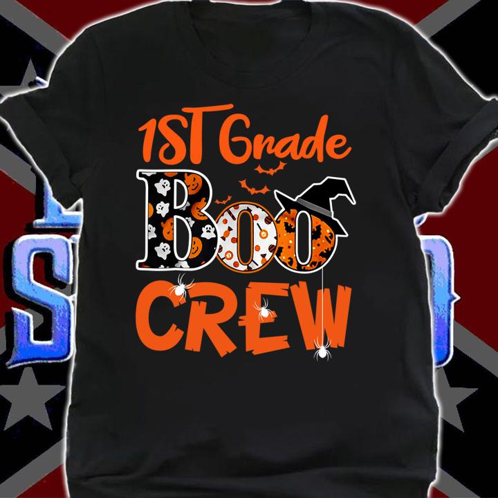 1st Grade Boo Crew Teacher Kids Halloween Gift t-shirt shirt