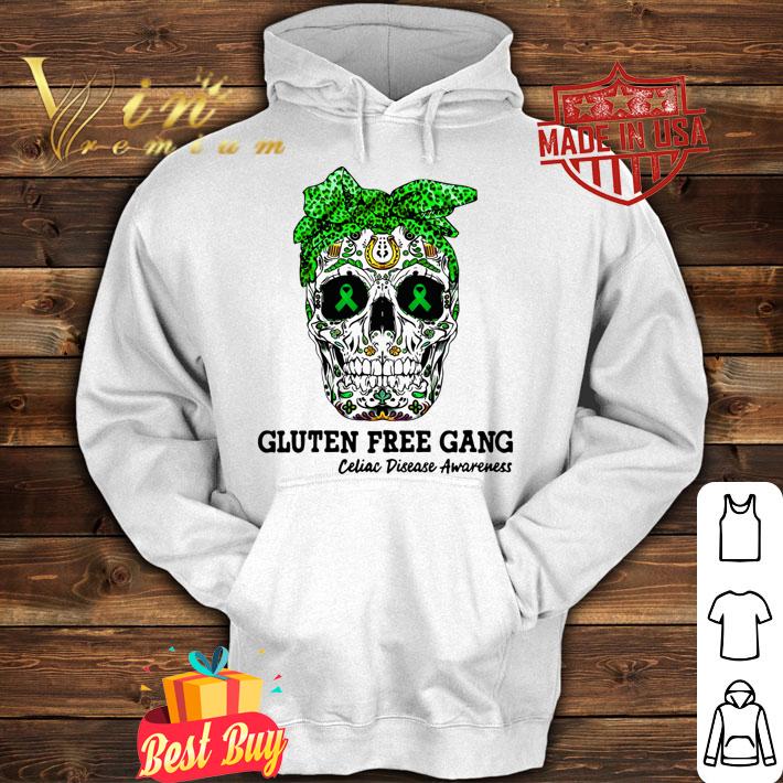 Funny Sugar Skull Gluten Free Gang Celiac Disease Awareness t-shirt hoodie