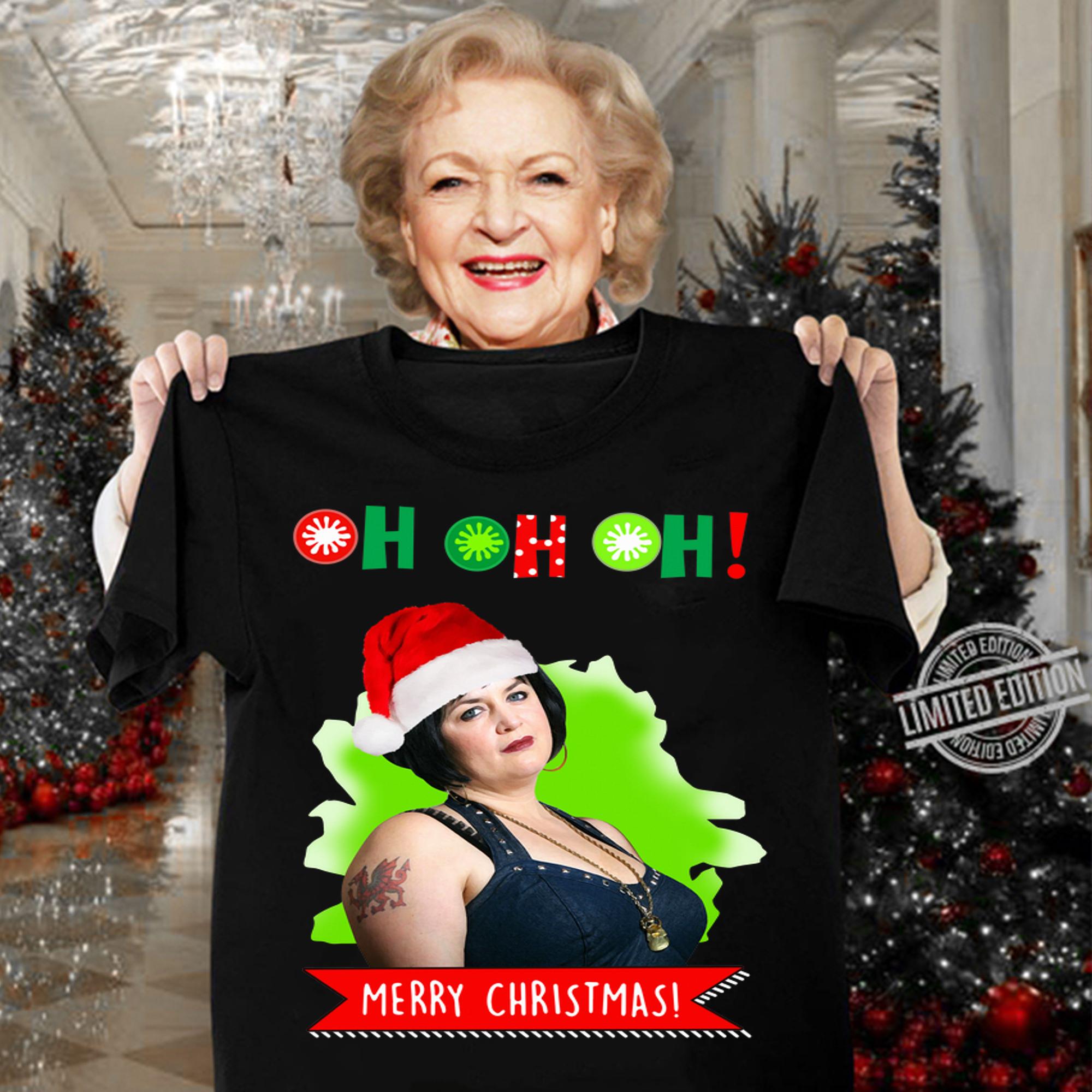 Nessa Jenkins oh oh oh Gavin & Stacey Merry Christmas t-shirt woman shirt