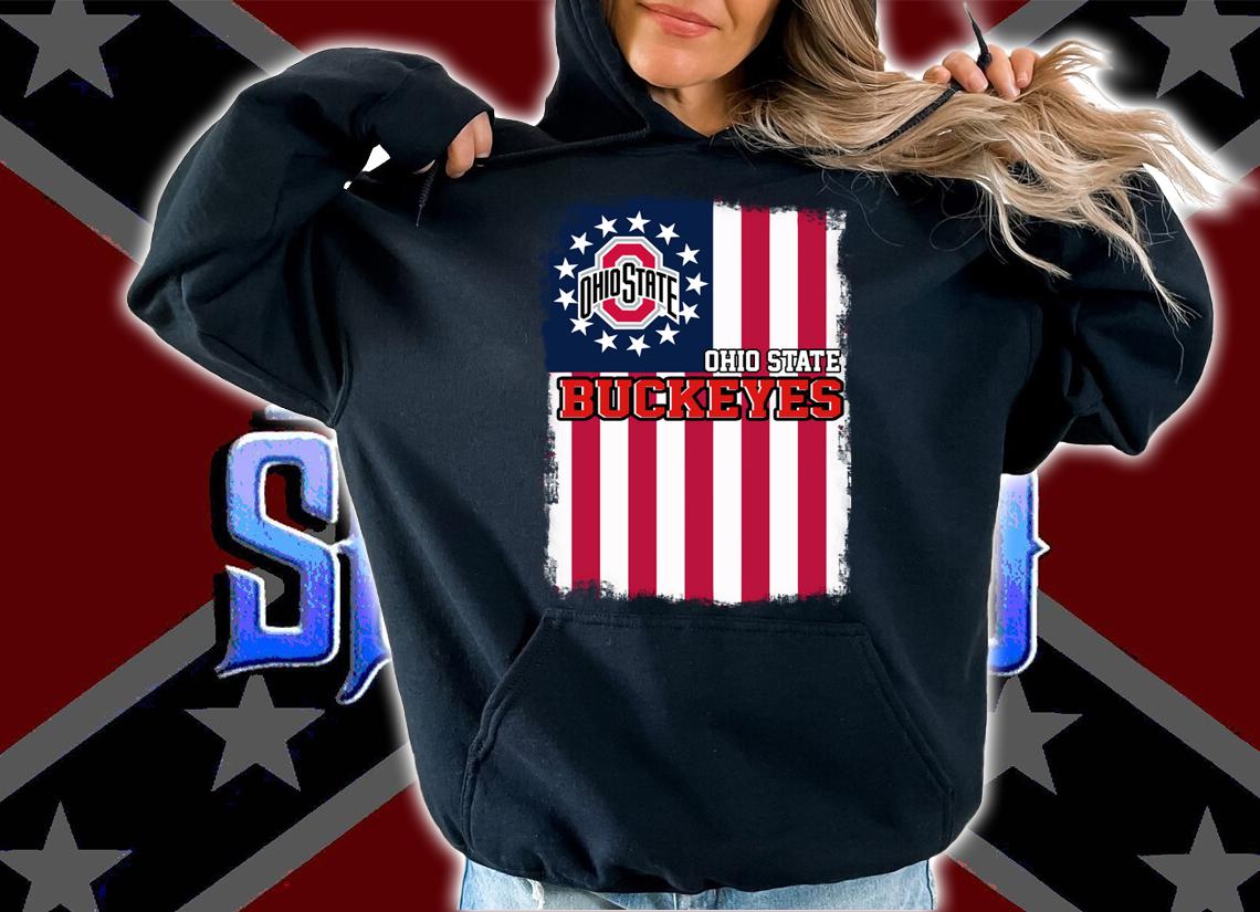 Ohio State Buckeyes Betsy Ross flag American flag t-shirt hoodie