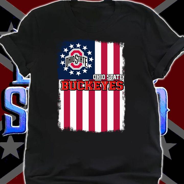 Ohio State Buckeyes Betsy Ross flag American flag t-shirt shirt