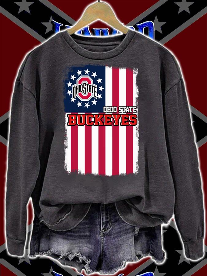 Ohio State Buckeyes Betsy Ross flag American flag t-shirt sweatshirt