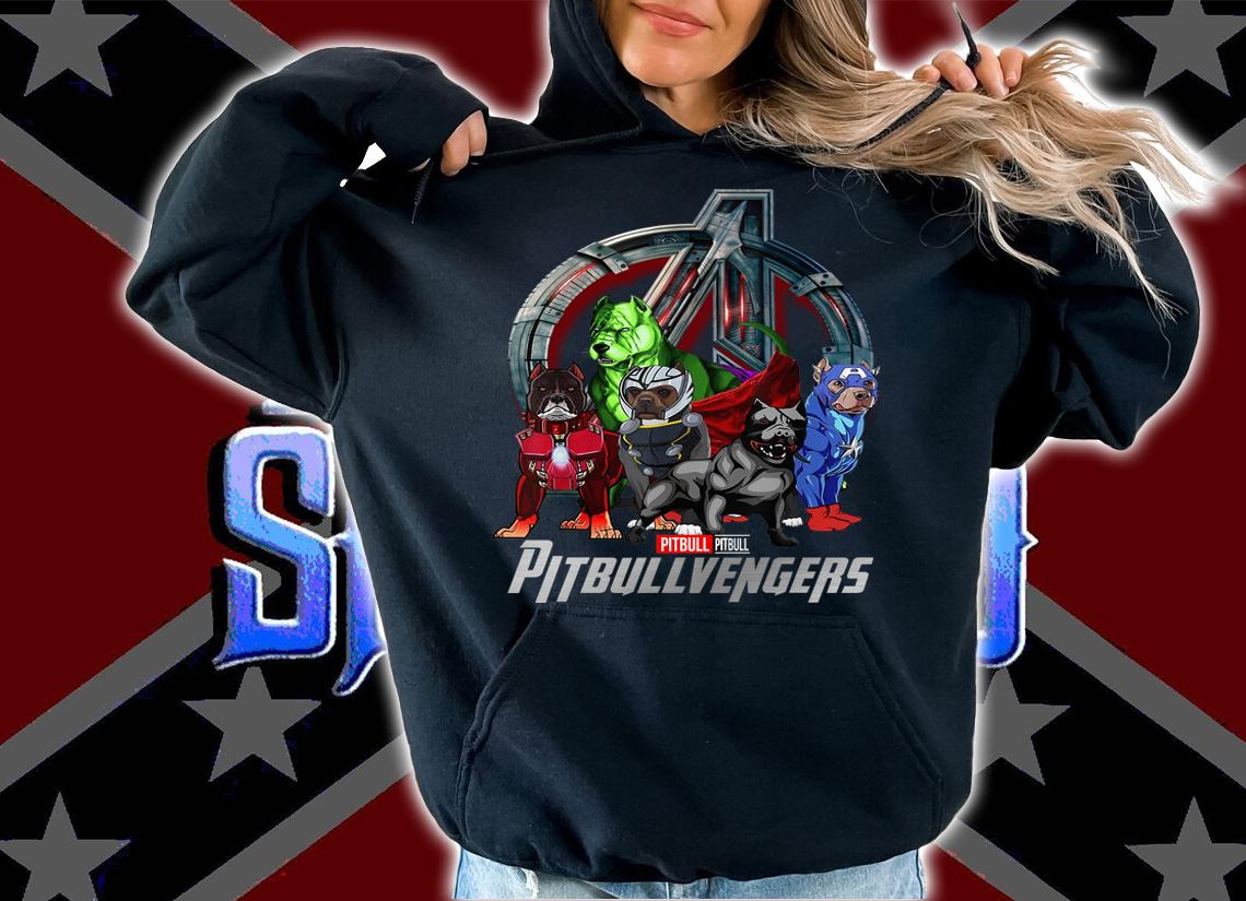 Pitbull pitbullvengers logo captain america t-shirt hoodie
