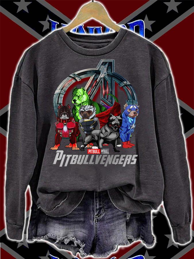 Pitbull pitbullvengers logo captain america t-shirt sweatshirt