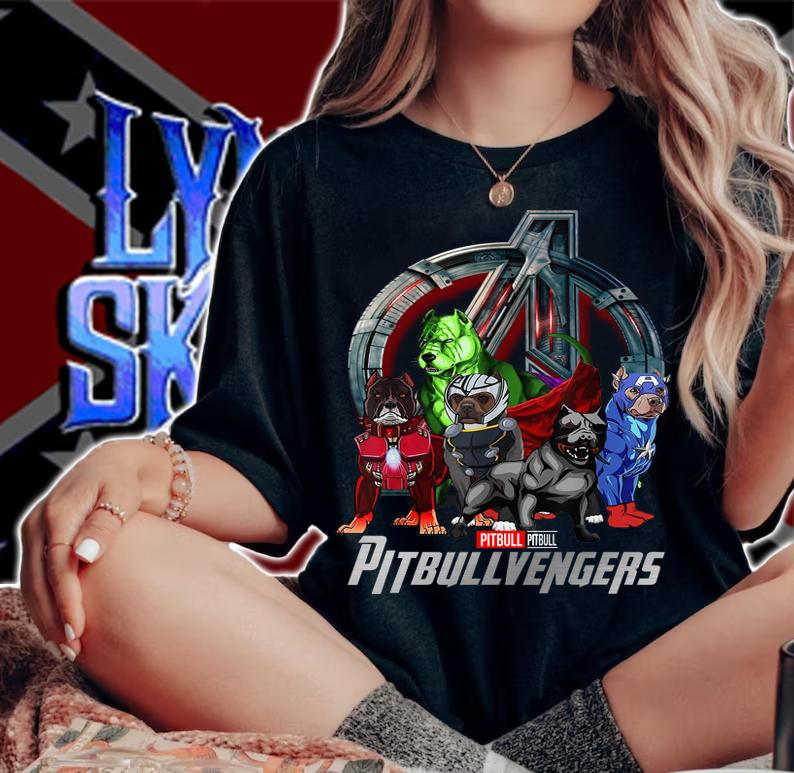Pitbull pitbullvengers logo captain america t-shirt woman shirt