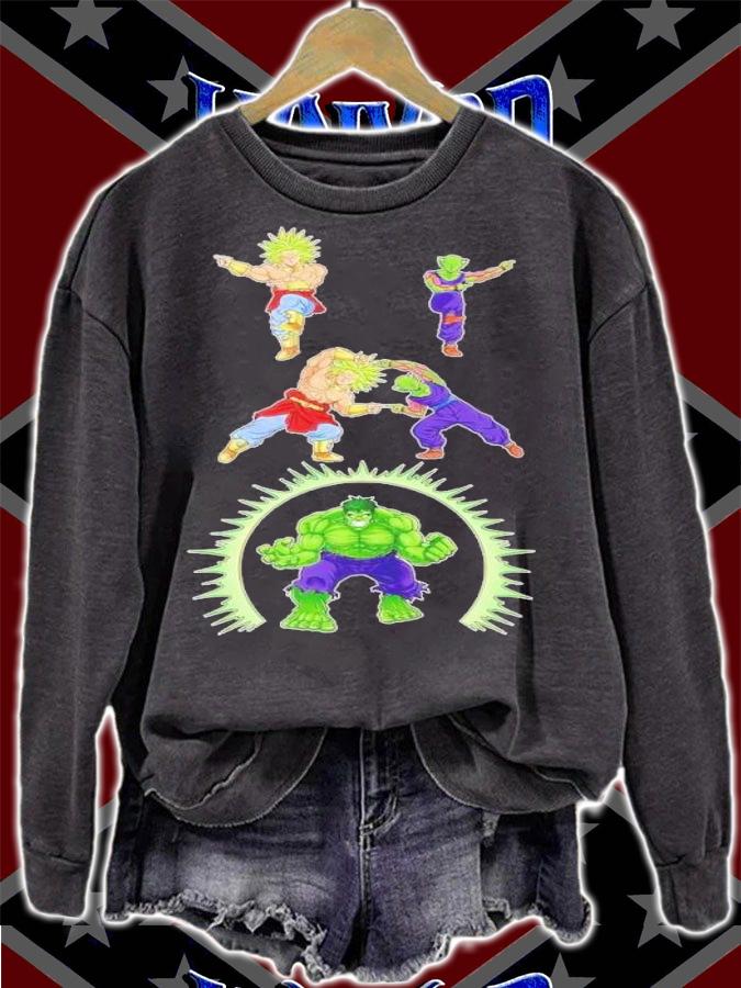 Dragon Ball Broly and Piccolo Fusions dance Hulk t-shirt sweatshirt