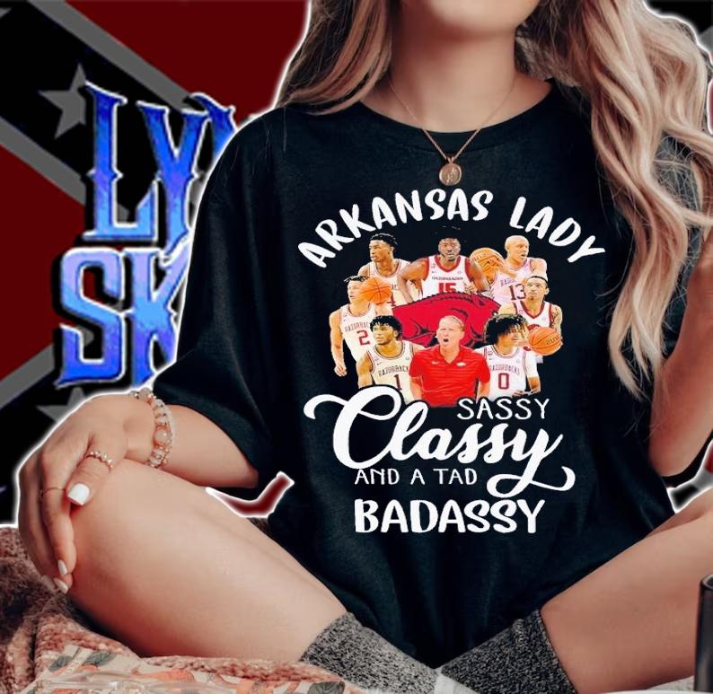 Arkansas lady sassy classy and a tad badassy shirt t-shirt woman shirt