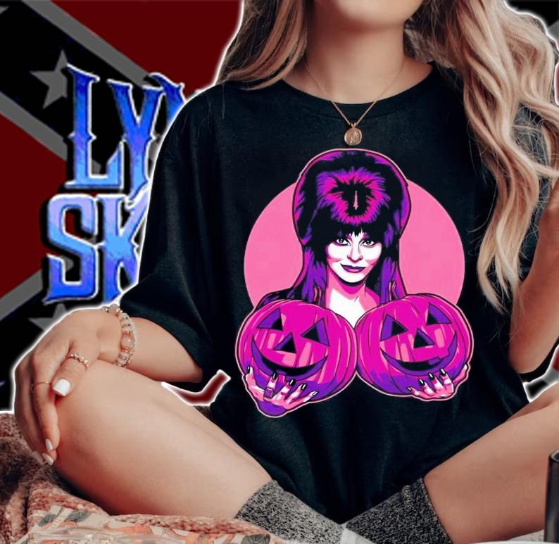 Elvira two big pumpkins shirt t-shirt woman shirt