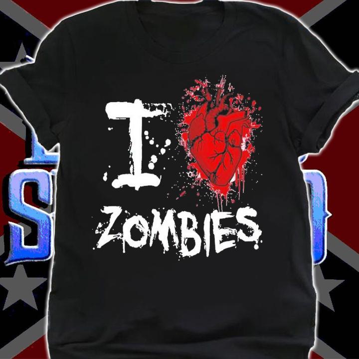 I heart zombies shirt t-shirt shirt