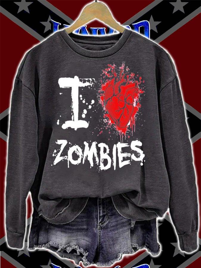 I heart zombies shirt t-shirt sweatshirt