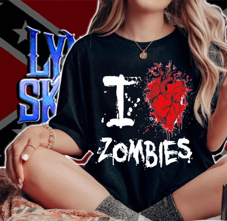 I heart zombies shirt t-shirt woman shirt