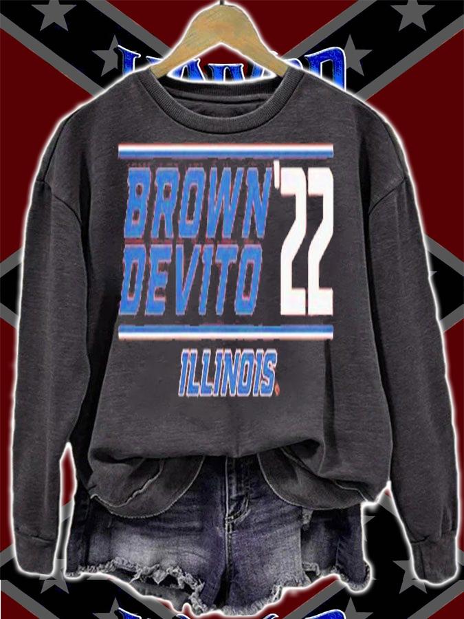 Illinois Football Brown-Devito '22 Shirt t-shirt sweatshirt