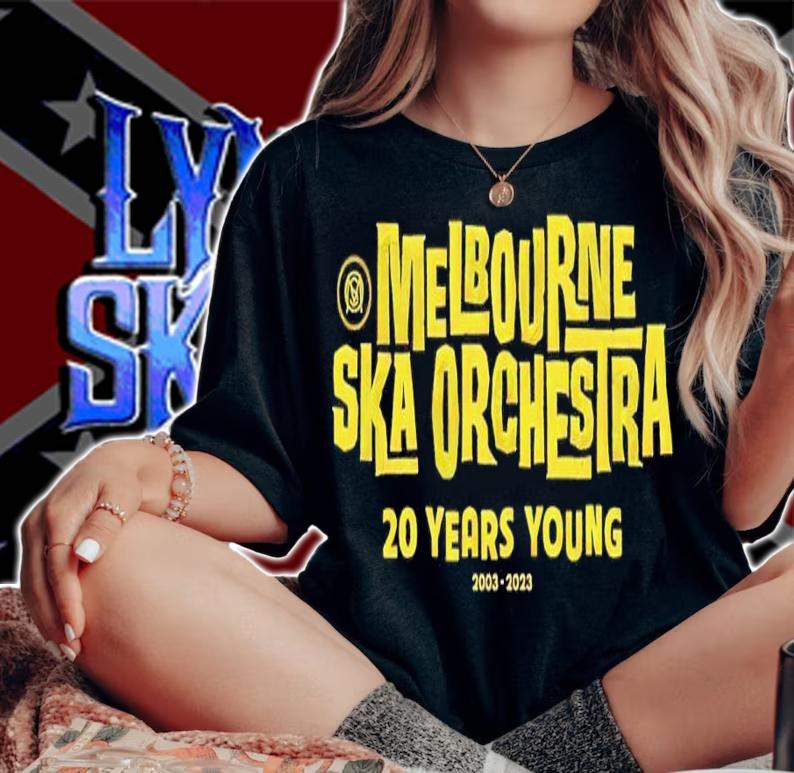 Melbourne Ska Orchestra 20 years young 2003 2023 shirt t-shirt woman shirt
