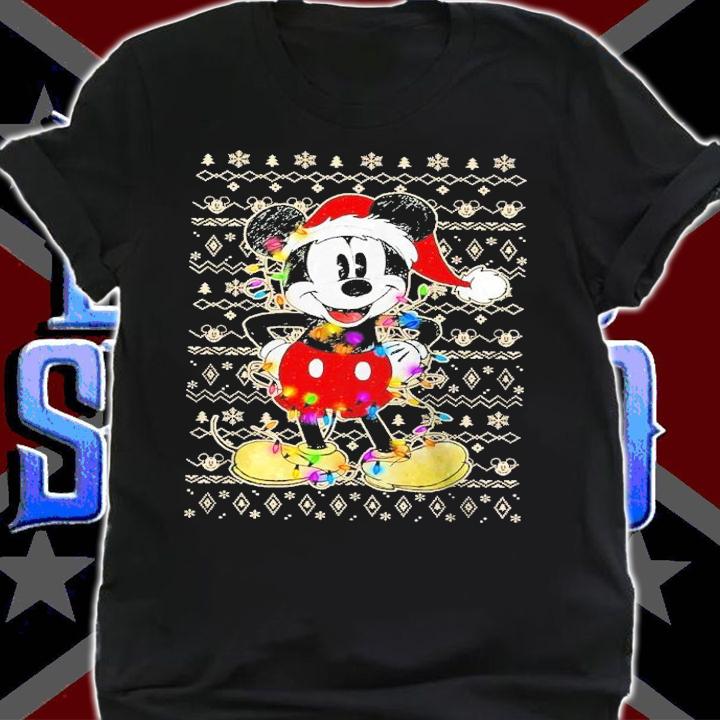 Mickey Mouse Christmas Lights Vintage Shirt t-shirt shirt