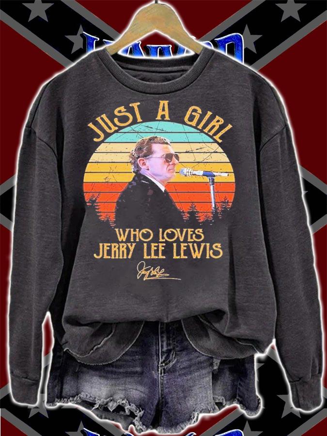 Just A Girl Who Loves Jerry Lee Lewis Vintage T-Shirt t-shirt