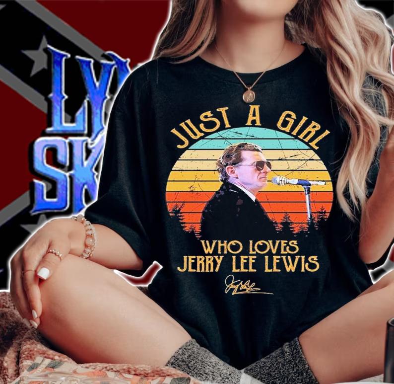 Just A Girl Who Loves Jerry Lee Lewis Vintage T-Shirt t-shirt