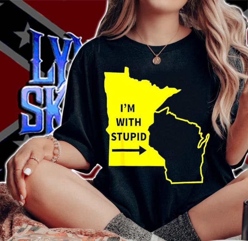 Minnesota I'm With Stupid Shirt t-shirt woman shirt