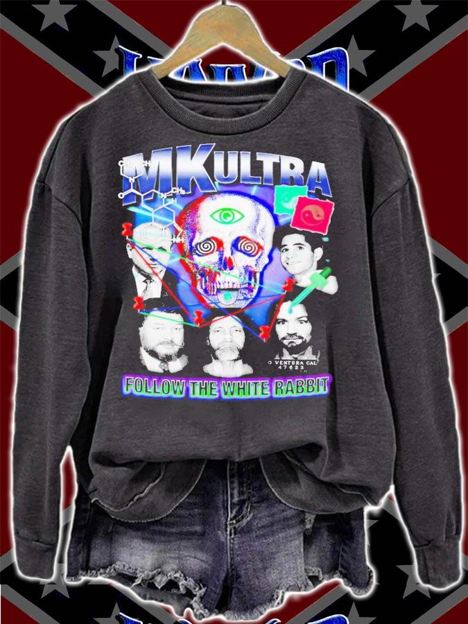 MK Ultra follow the white rabbit shirt t-shirt sweatshirt