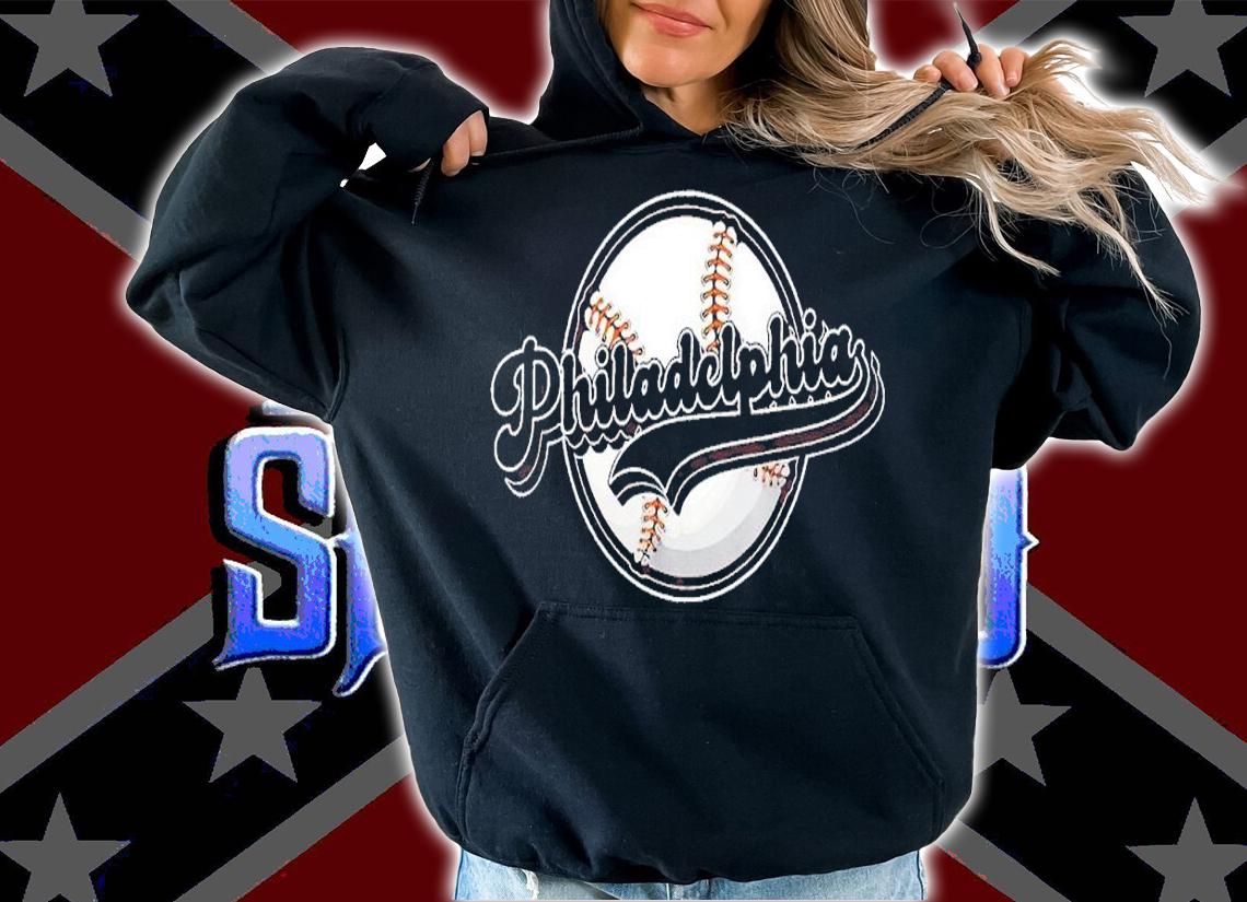 Philly Cityscape Baseball Philadelphia Skyline Retro shirt t-shirt