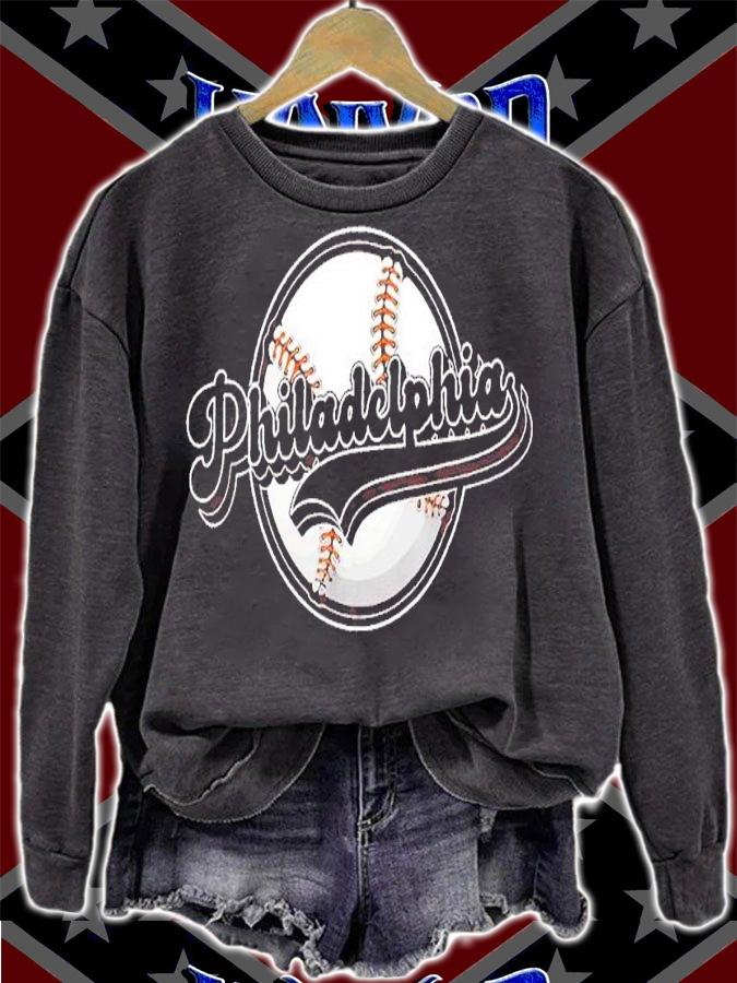 Philly Cityscape Baseball Philadelphia Skyline Retro shirt t-shirt