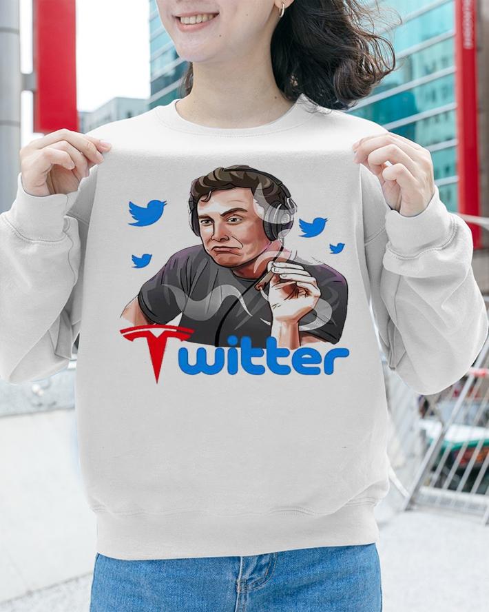 Smoking Elon Musk Twitter shirt t-shirt sweatshirt