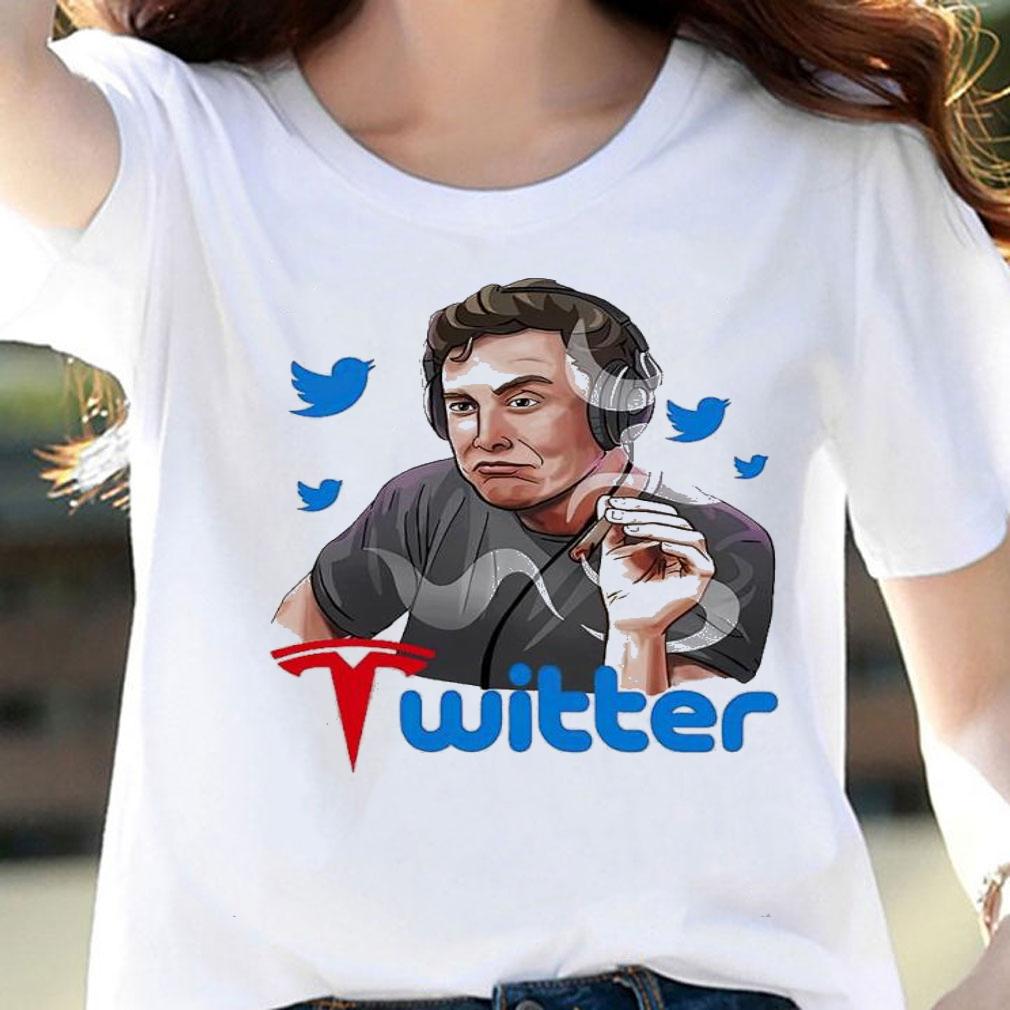 Smoking Elon Musk Twitter shirt t-shirt woman shirt