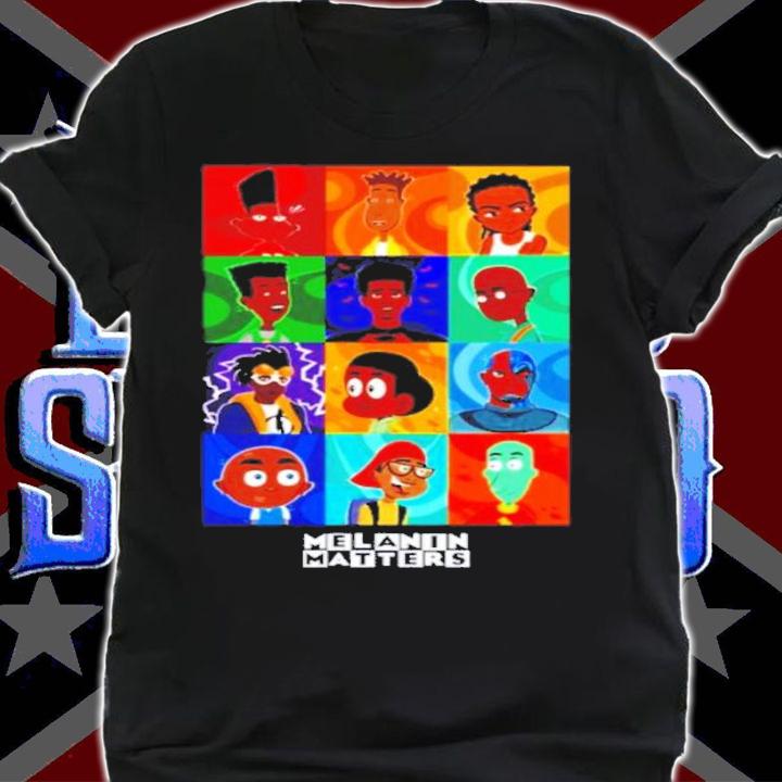 Black Boys In Cartoons Melanin Matters Shirt t-shirt