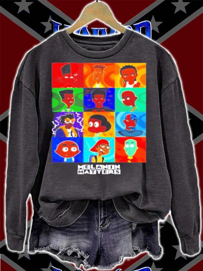 Black Boys In Cartoons Melanin Matters Shirt t-shirt