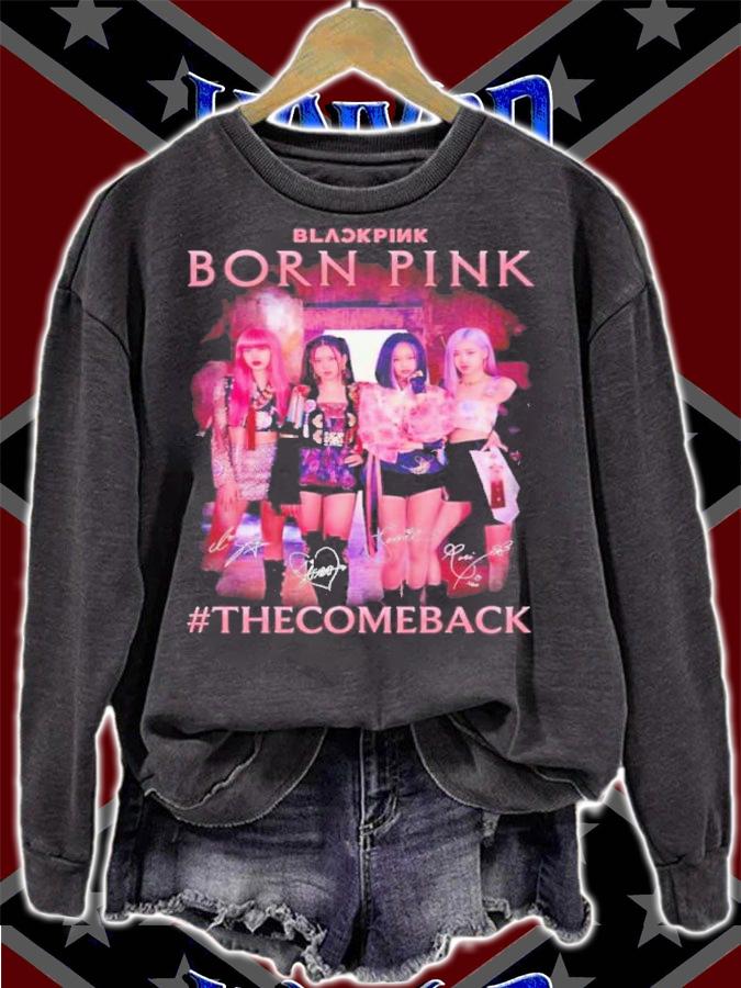 Black Pink Born Pink the come back signatures shirt t-shirt