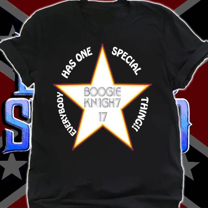 Boogie Knight One Special Thing Dirk Diggler Inspired Movie Logo shirt t-shirt