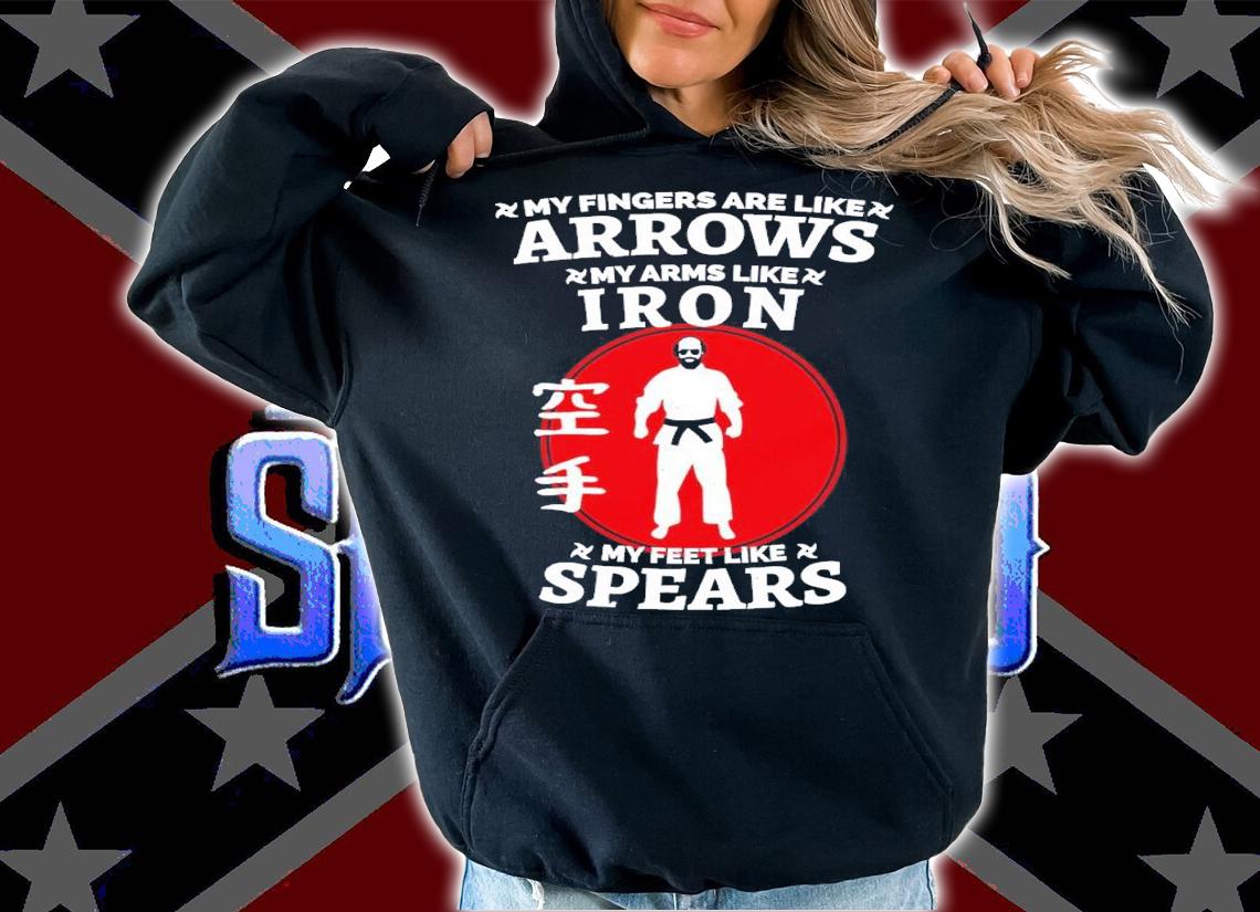 Murray Bauman My Fingers Are Like Arrows my arms like Iron my feet like spears shirt t-shirt