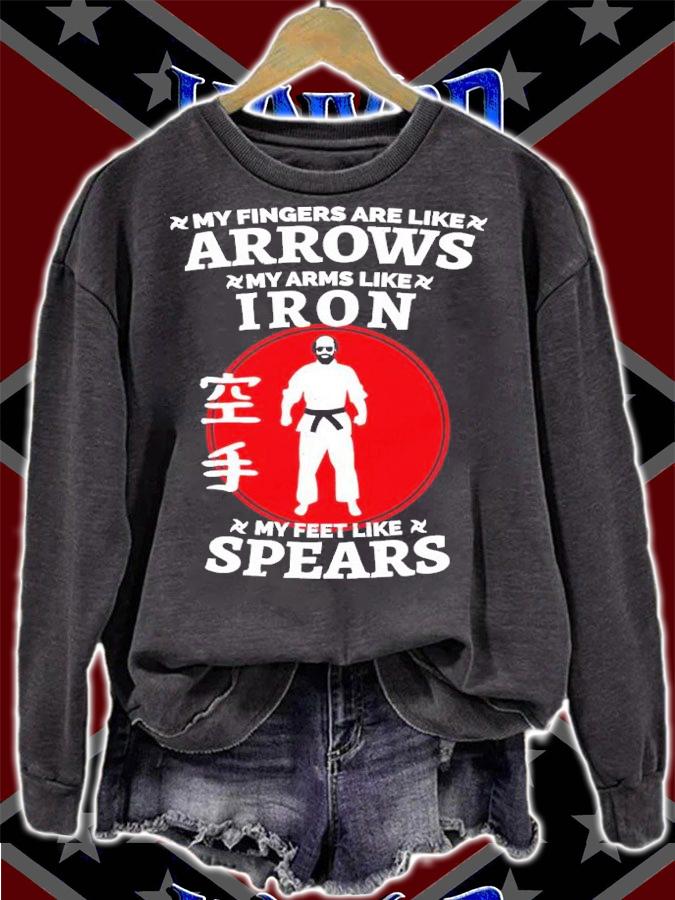 Murray Bauman My Fingers Are Like Arrows my arms like Iron my feet like spears shirt t-shirt