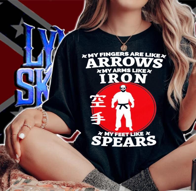 Murray Bauman My Fingers Are Like Arrows my arms like Iron my feet like spears shirt t-shirt