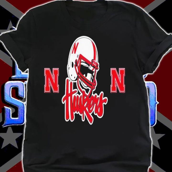 Nebraska Cornhuskers Wallpaper Black Shirt t-shirt