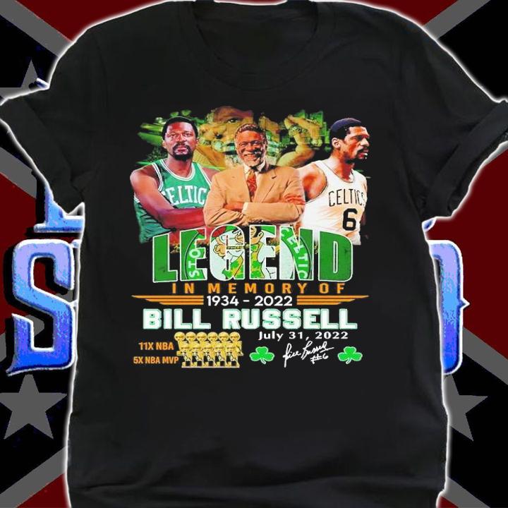 Legend in memory of 1934 2022 Bill Russell shirt t-shirt