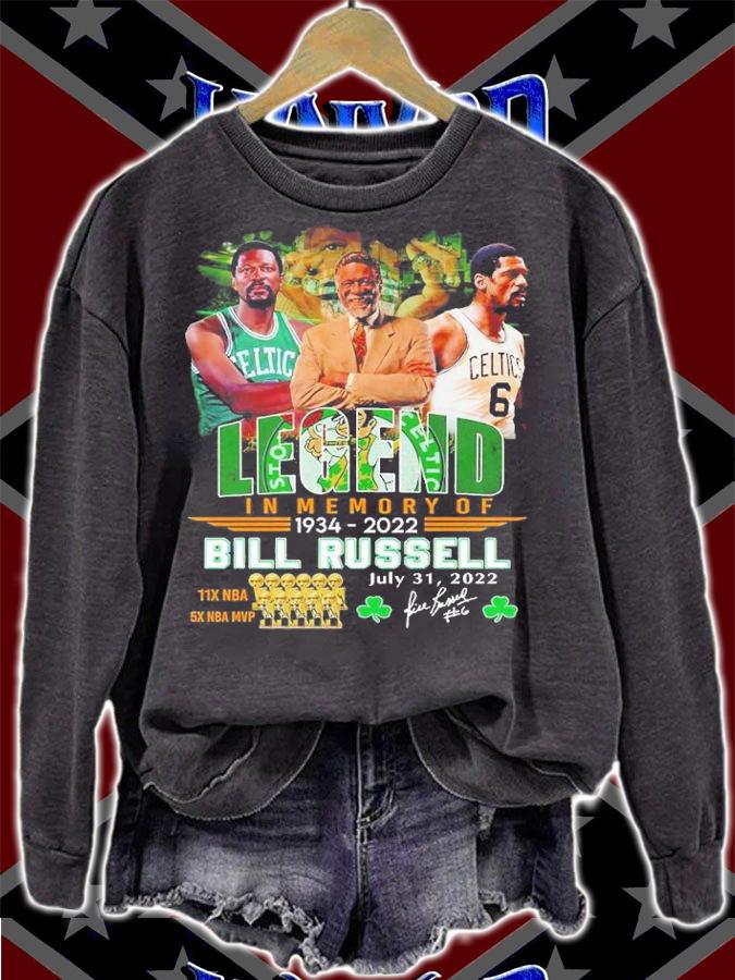 Legend in memory of 1934 2022 Bill Russell shirt t-shirt