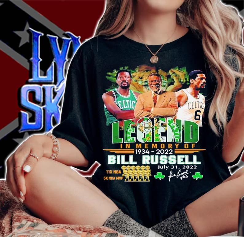 Legend in memory of 1934 2022 Bill Russell shirt t-shirt