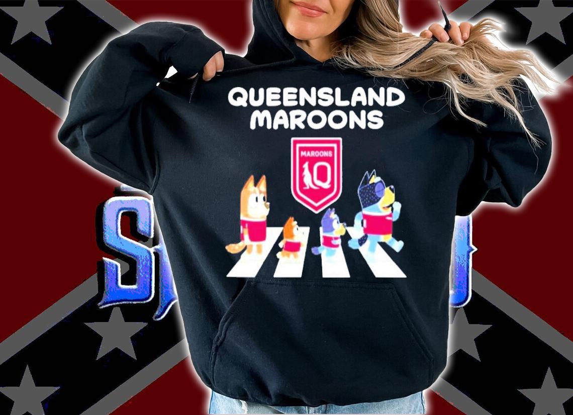 Queensland Maroons The Cult Of Bluey Abbey Road Shirt t-shirt
