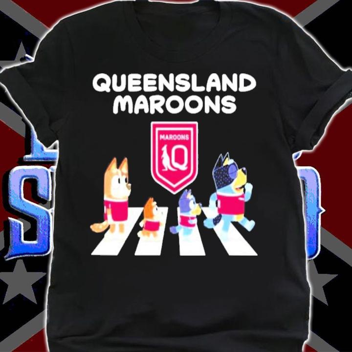 Queensland Maroons The Cult Of Bluey Abbey Road Shirt t-shirt
