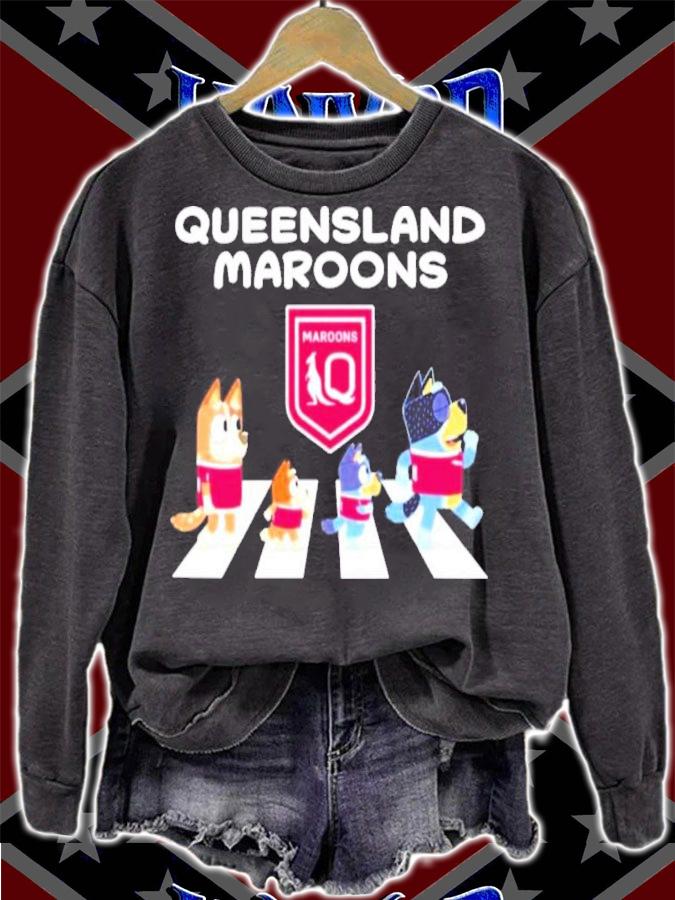 Queensland Maroons The Cult Of Bluey Abbey Road Shirt t-shirt