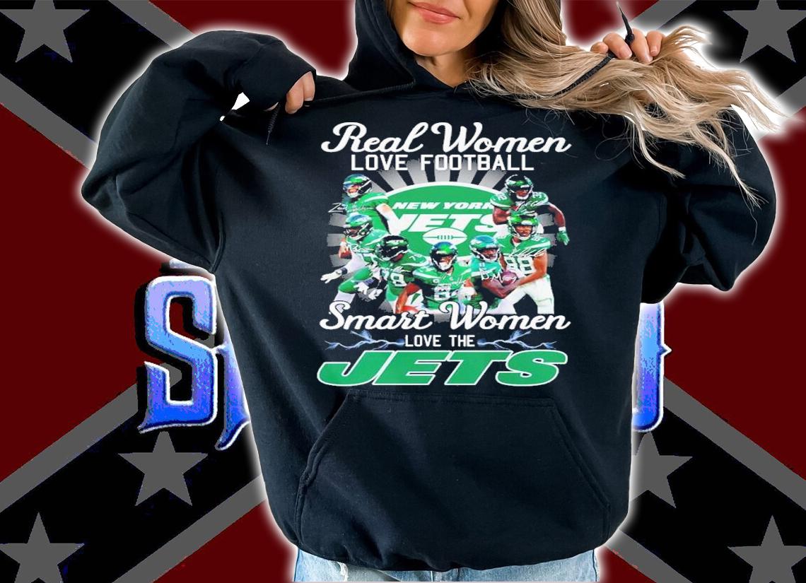 Real Women Love Football Smart Women Love New York Jets Signatures Shirt t-shirt hoodie