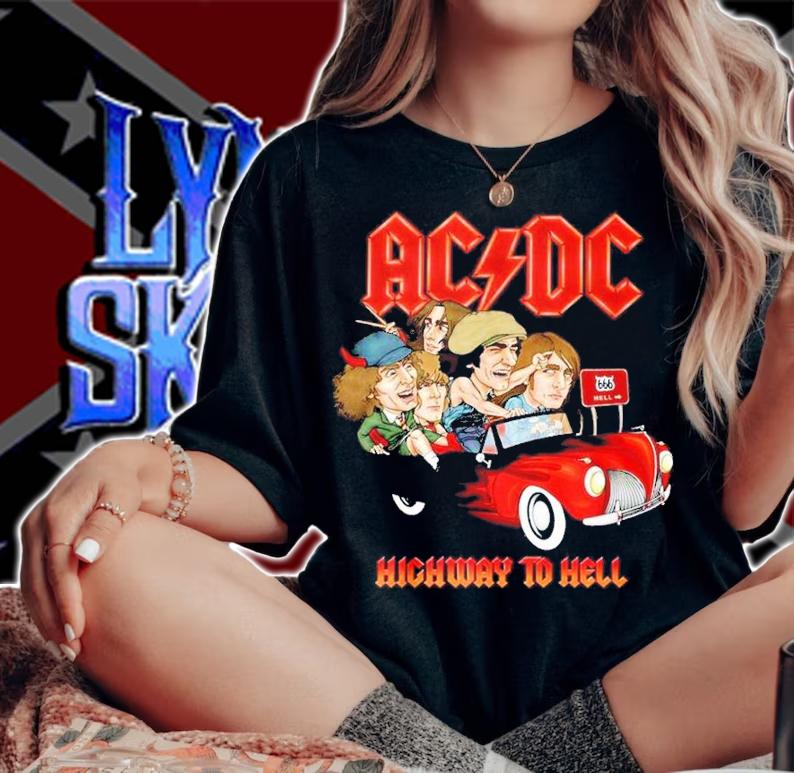 ACDC Highway to Hell shirt t-shirt woman shirt