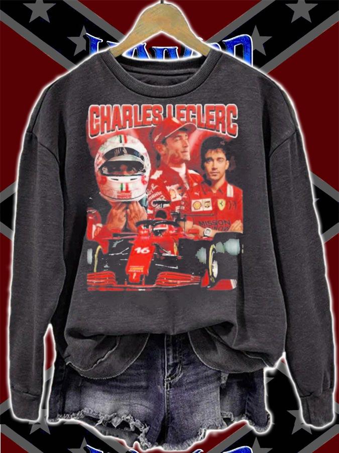 Charles Leclerc Scuderia Ferrari F1 90s Vintage T-Shirt t-shirt sweatshirt