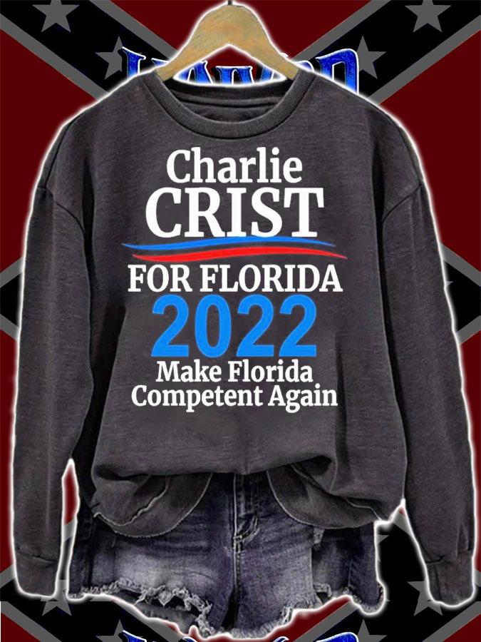 Charlie Crist For Florida Governor 2022 Make Florida Competent Again Shirt t-shirt