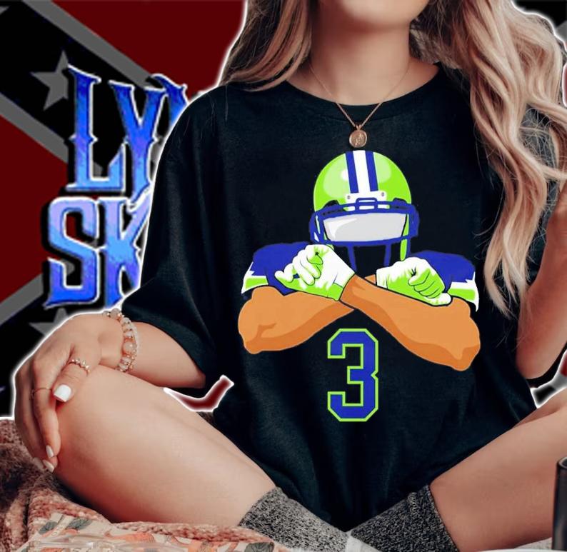 Seattle Football Player Number 3 T-Shirt t-shirt woman shirt