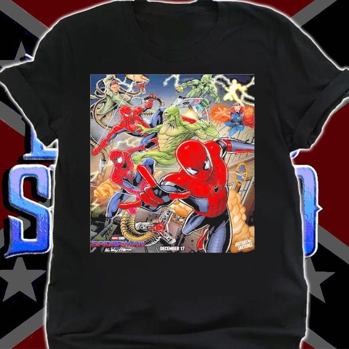 Spider-Man No Way Home Poster Movie Amazing December 17 Shirt t-shirt