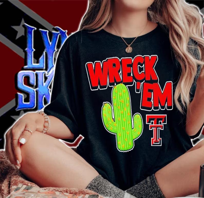 Texas Tech Football Wreck Em Cactus Shirt t-shirt