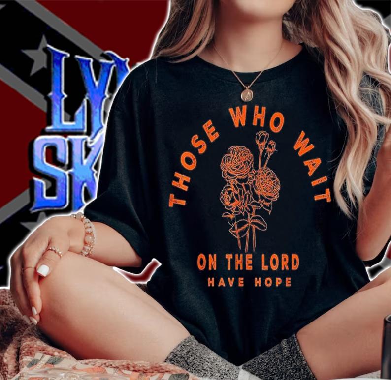 Those Who Wait On The Lord Have Hope, Floral Faith Boho shirt t-shirt woman shirt