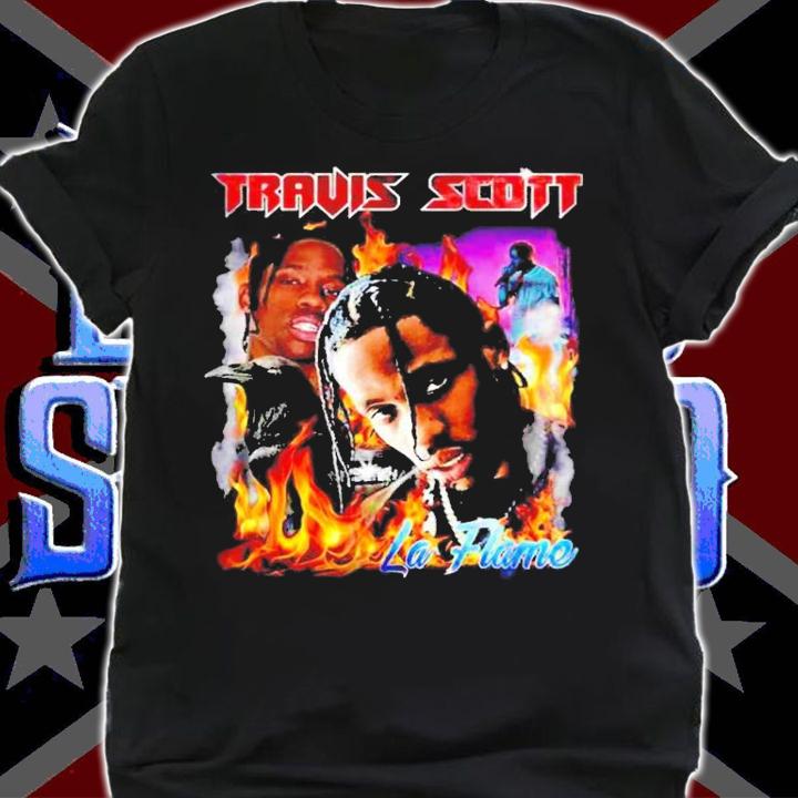 Travis Scott LA flame shirt t-shirt shirt